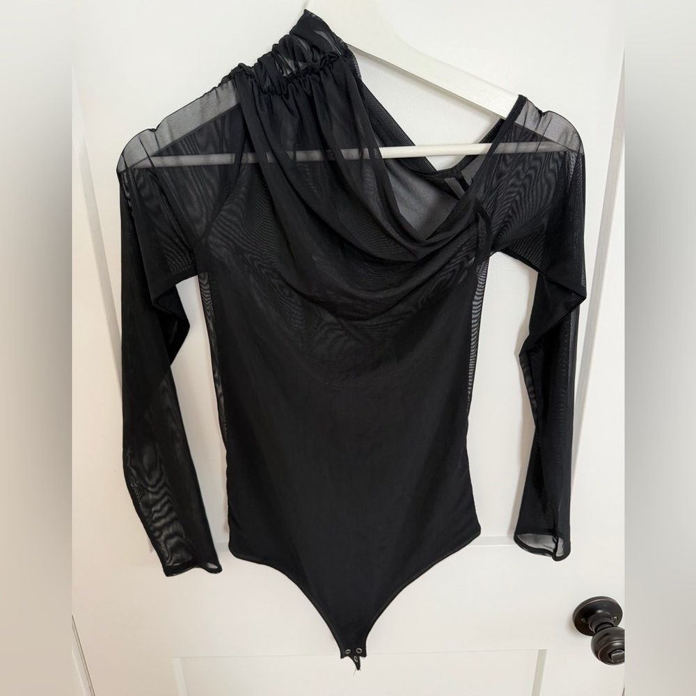 Abercrombie mesh detail bodysuit